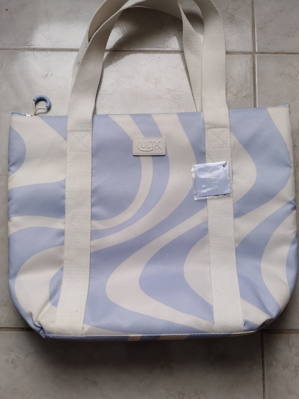 Ulta Light Blue Swirl Cooler Tote